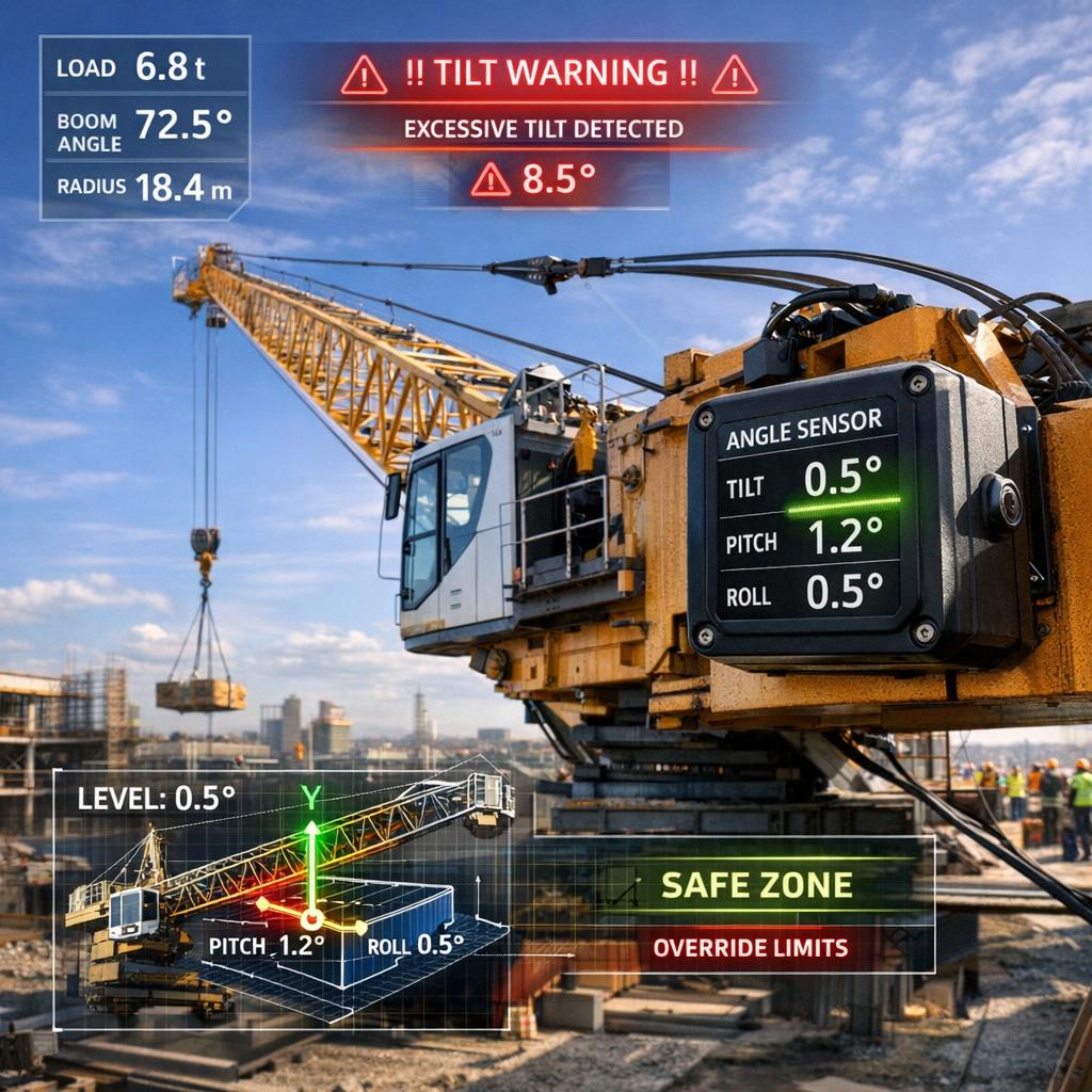 You are currently viewing Kräne kippsicher machen: Die Macht moderner Neigungssensoren